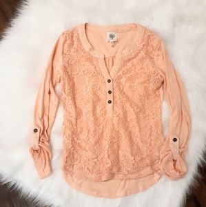 Self Esteem | Lacey Peach Blouse